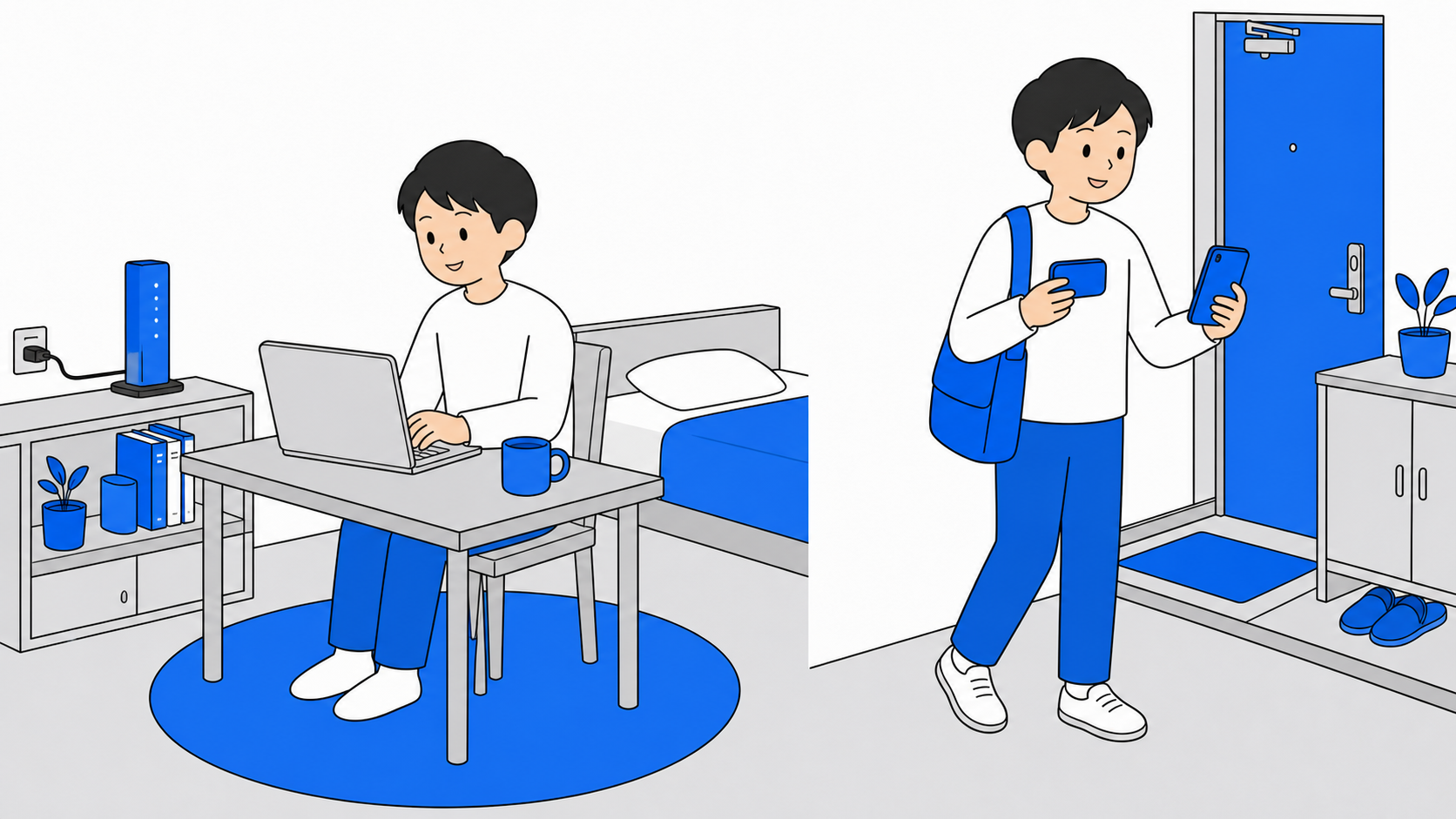 据え置き型と持ち運び型の使い方の違い