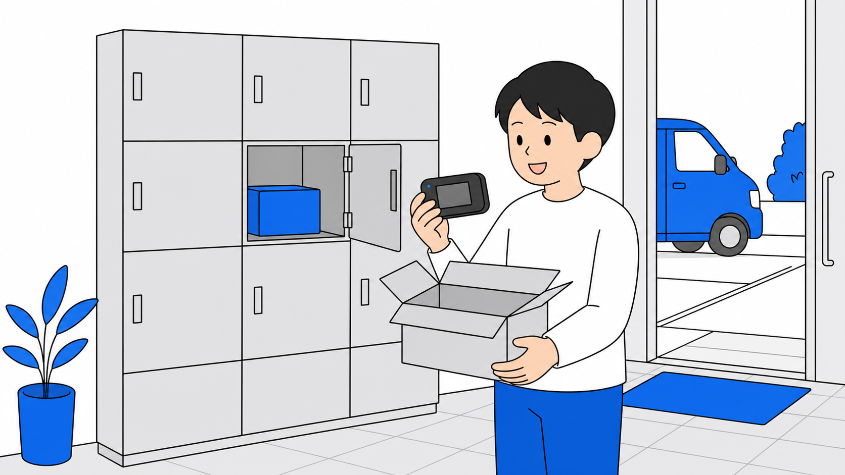 NOZOMI WiFiを持ち運んで使うイメージ
