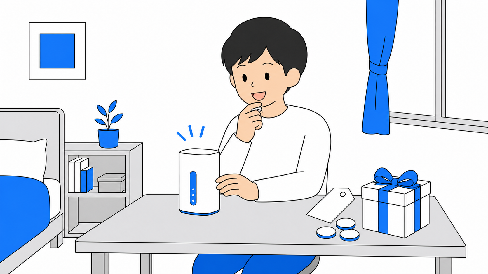 ASAHIネットWiMAXの料金とキャンペーンのイメージ