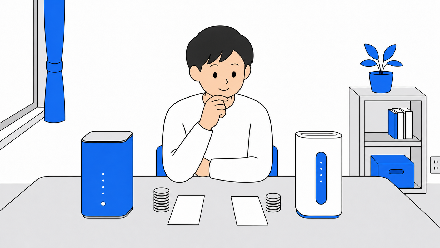 au HOME 5GとSoftBank Airの料金比較イメージ