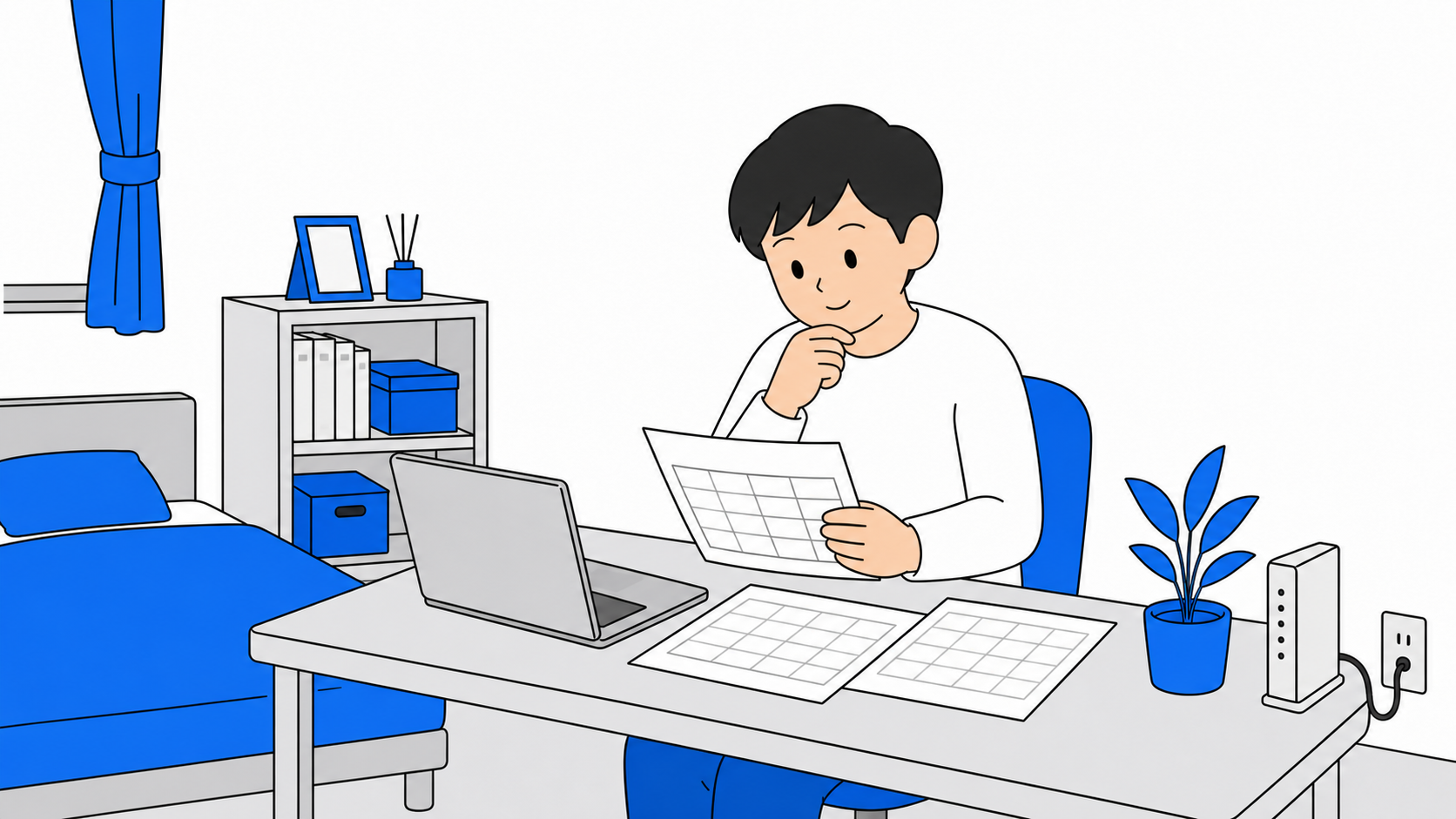 学生の一人暮らしにおすすめの縛りなし光回線を比較するイメージ