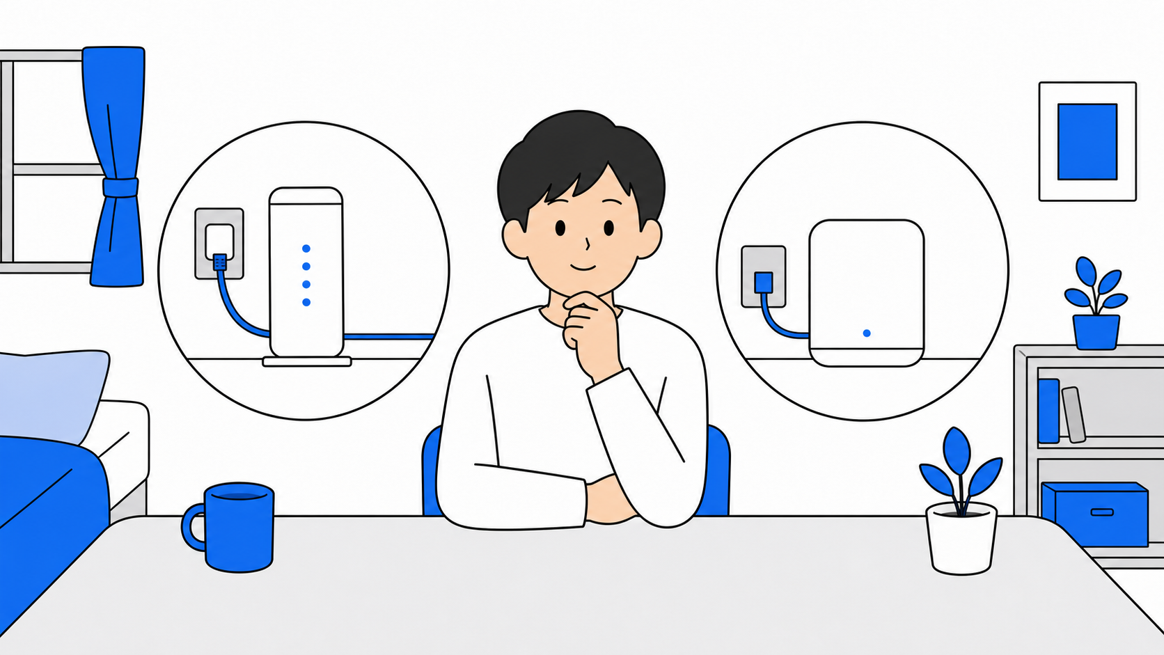 ドコモ光とソフトバンク光の比較イメージ