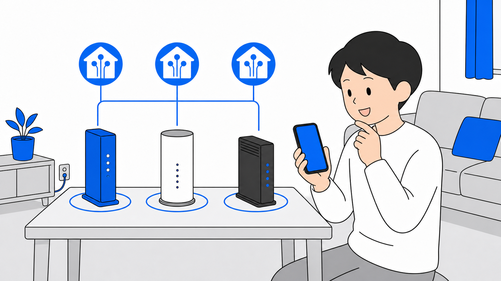スマホキャリア別に見るおすすめ光回線の比較イメージ