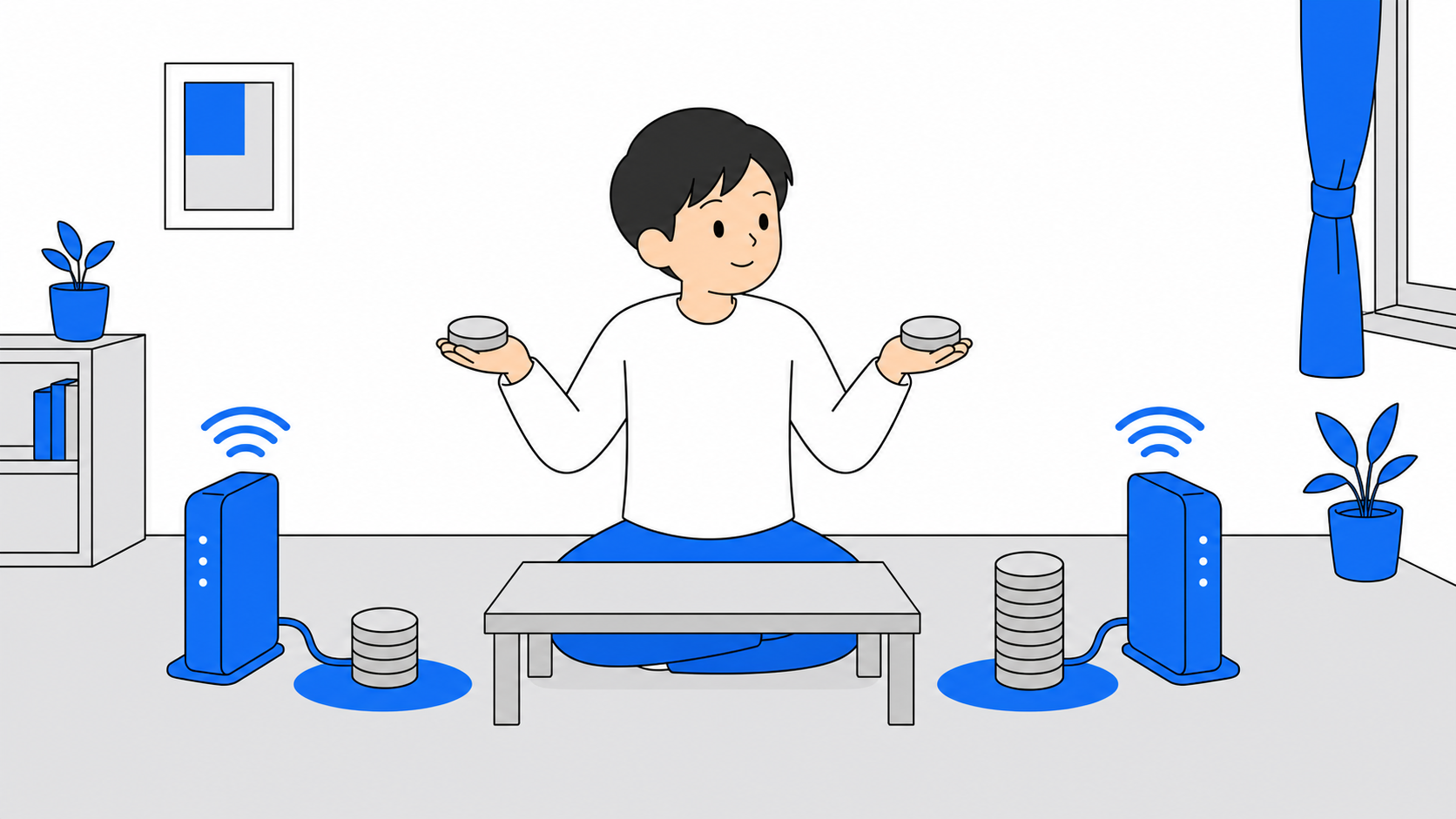 NURO光とソフトバンク光の料金比較イメージ