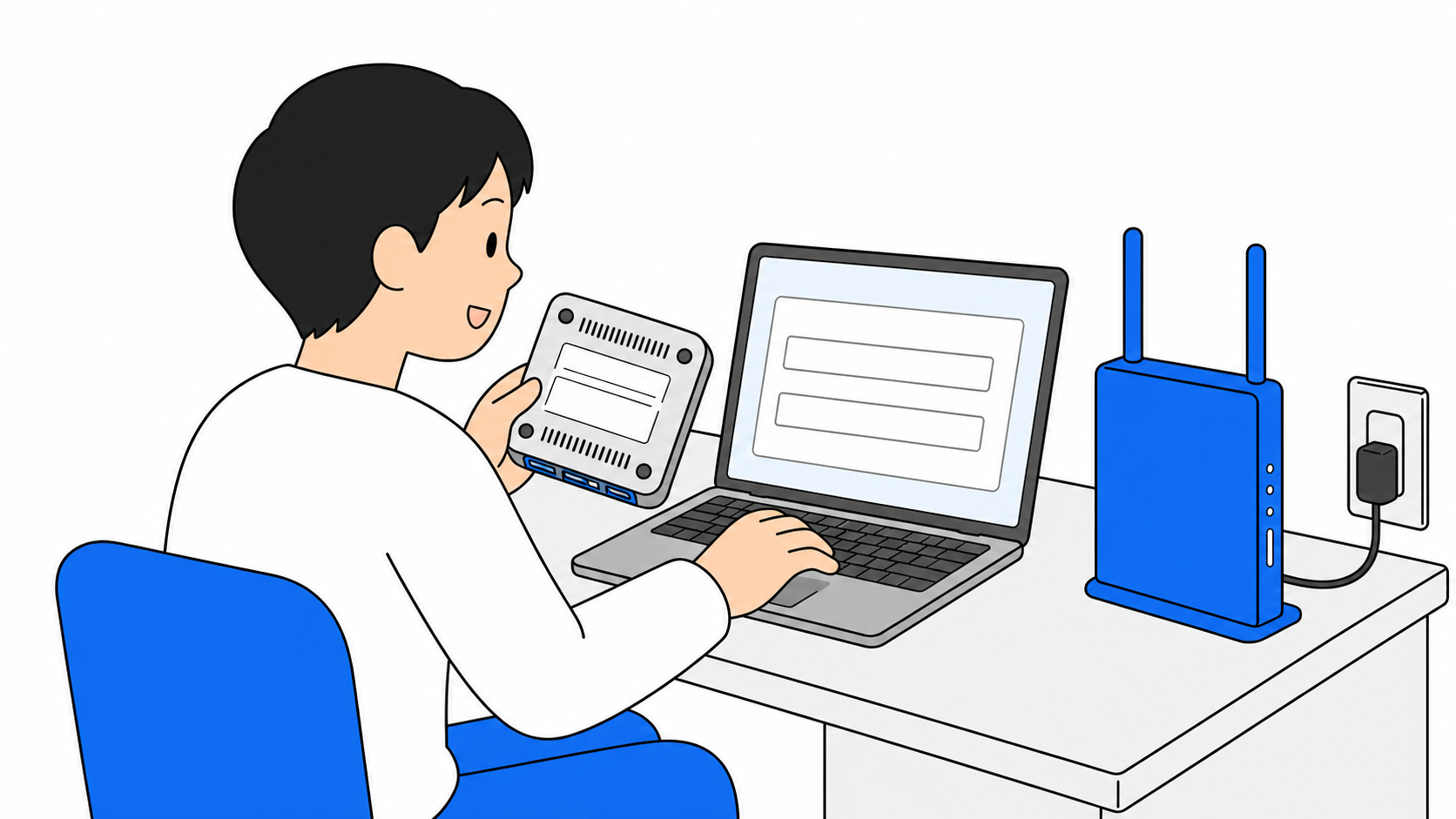 新旧ルーターのセキュリティ規格の違いを確認するイメージ
