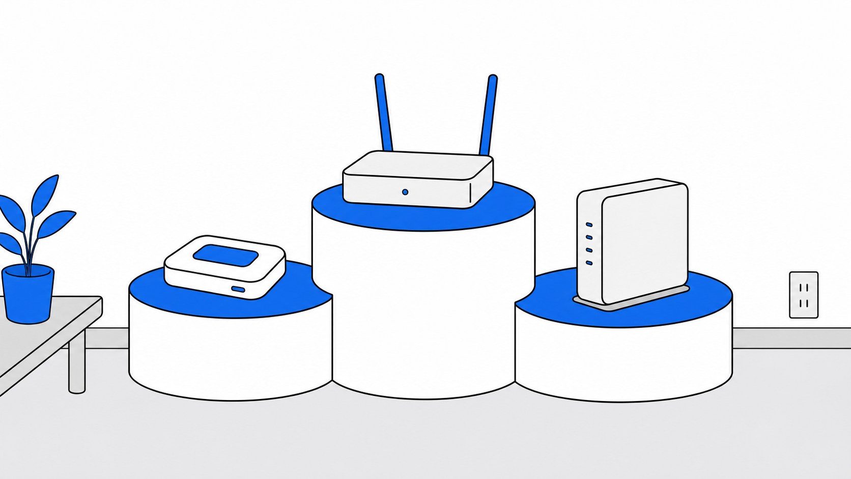 おてがる光の開通工事を待つ部屋のイメージ