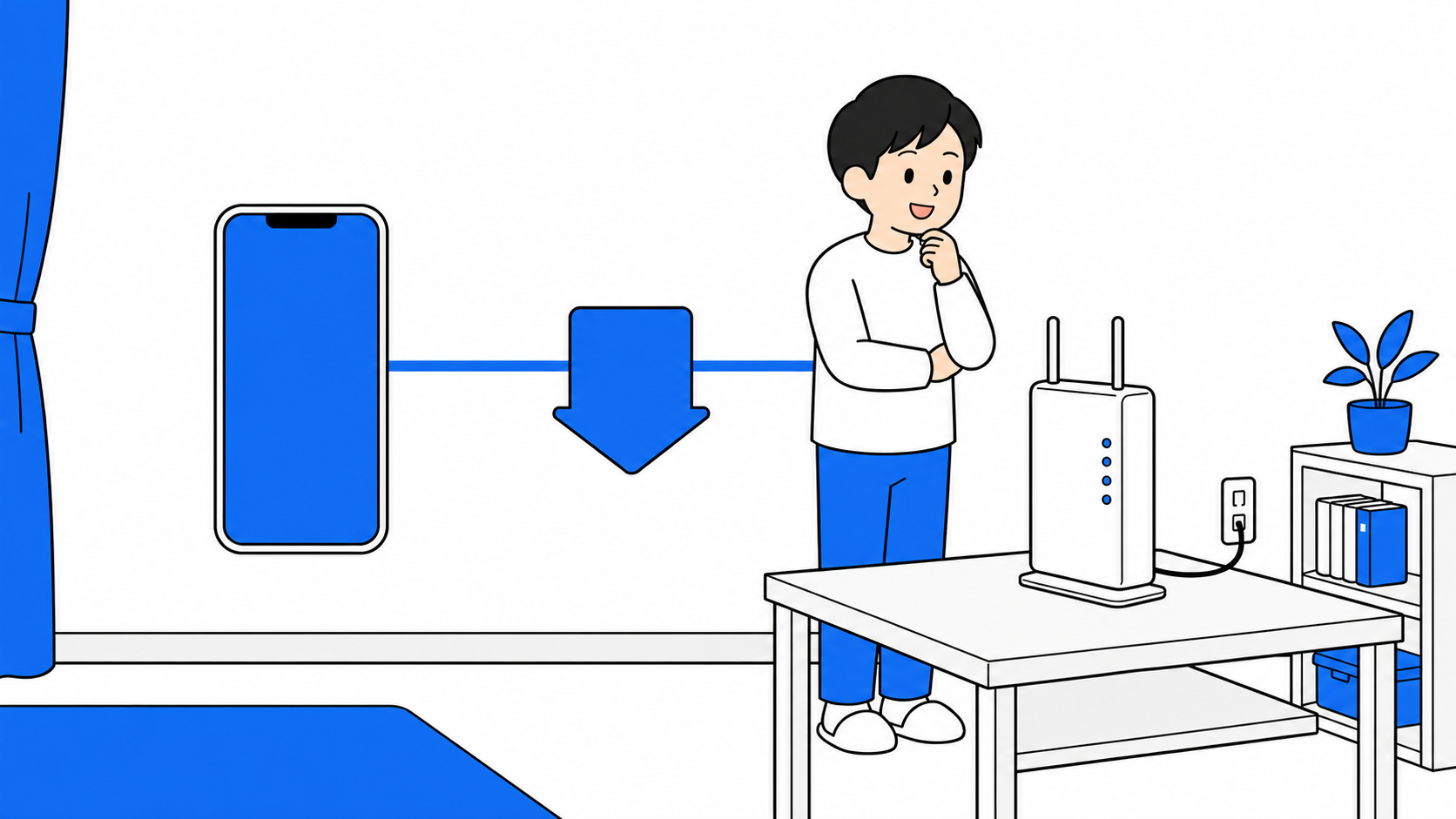 ソフトバンク光の工事とキャッシュバックを確認するイメージ