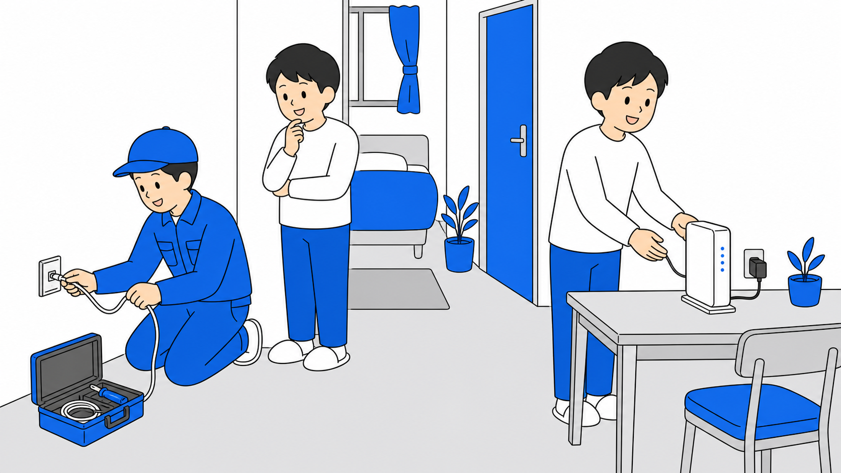 ソフトバンク光とソフトバンクエアーの比較イメージ