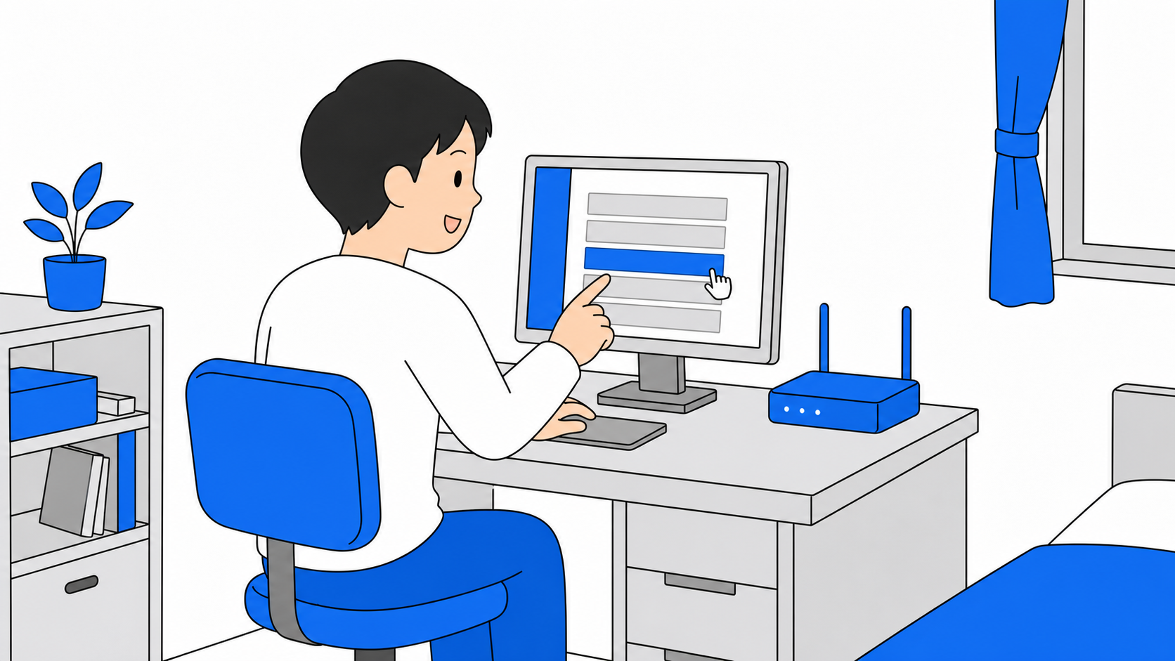 STAR Wi-Fiのルーターを自宅で使うイメージ