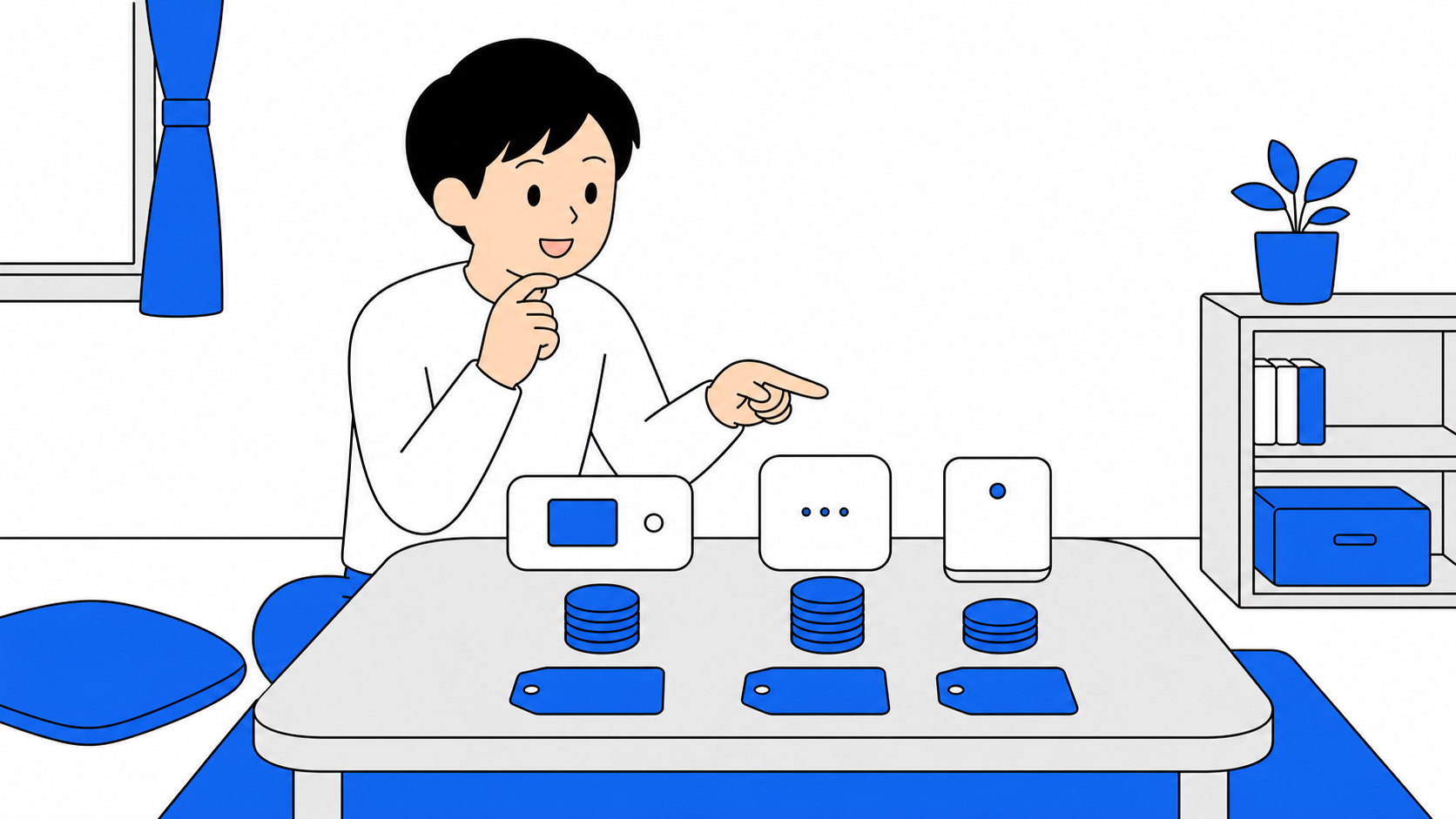 レンタルWi-Fi3社の料金比較イメージ