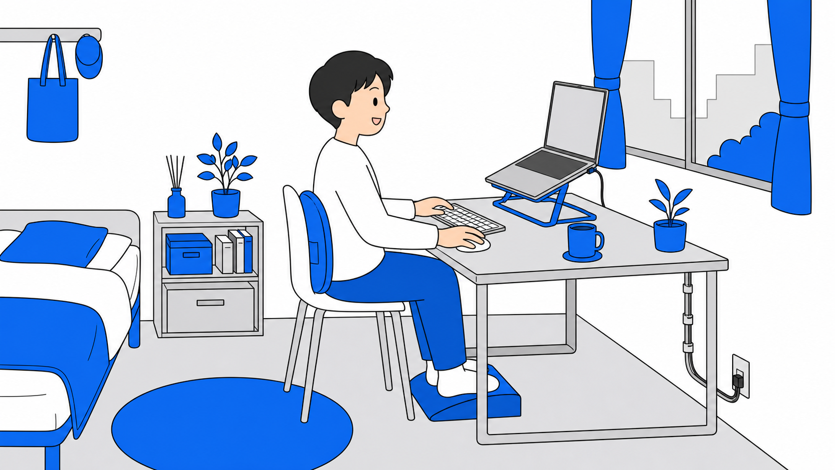 在宅ワークを快適にする小ワザのイメージ